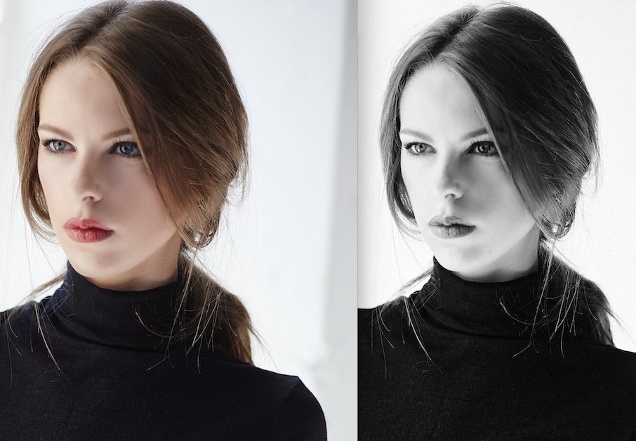 Are black and white headshots better than color?